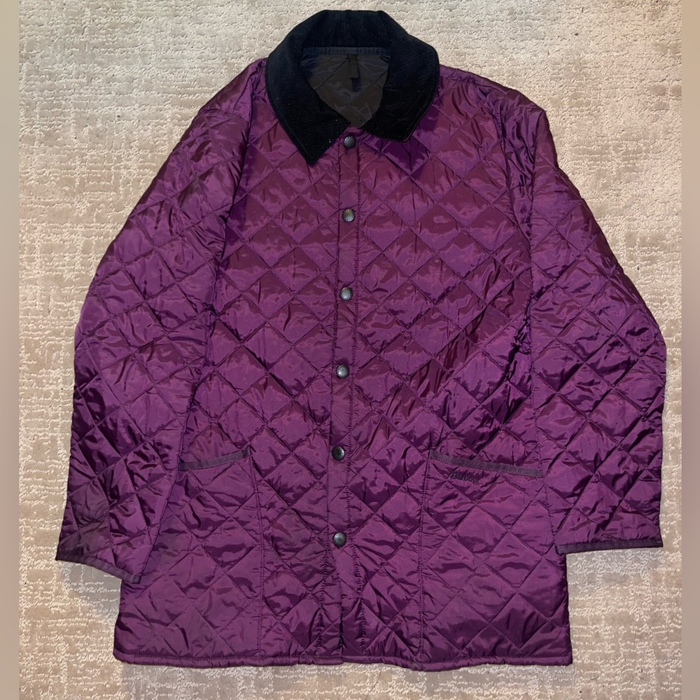 Purple Barbour Collared Jacket Large